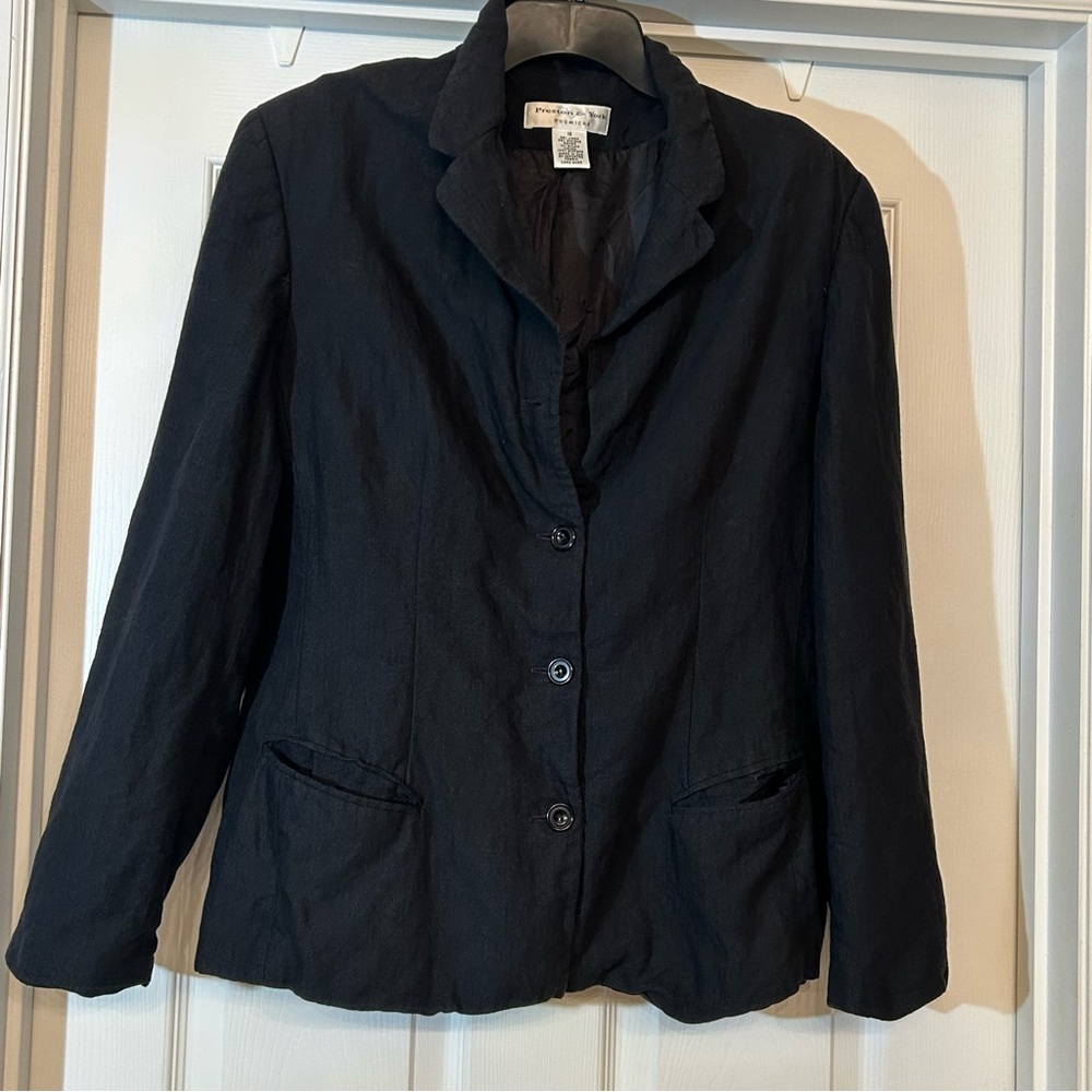 Preston & York Premiere Women's Black Blazer Size 16